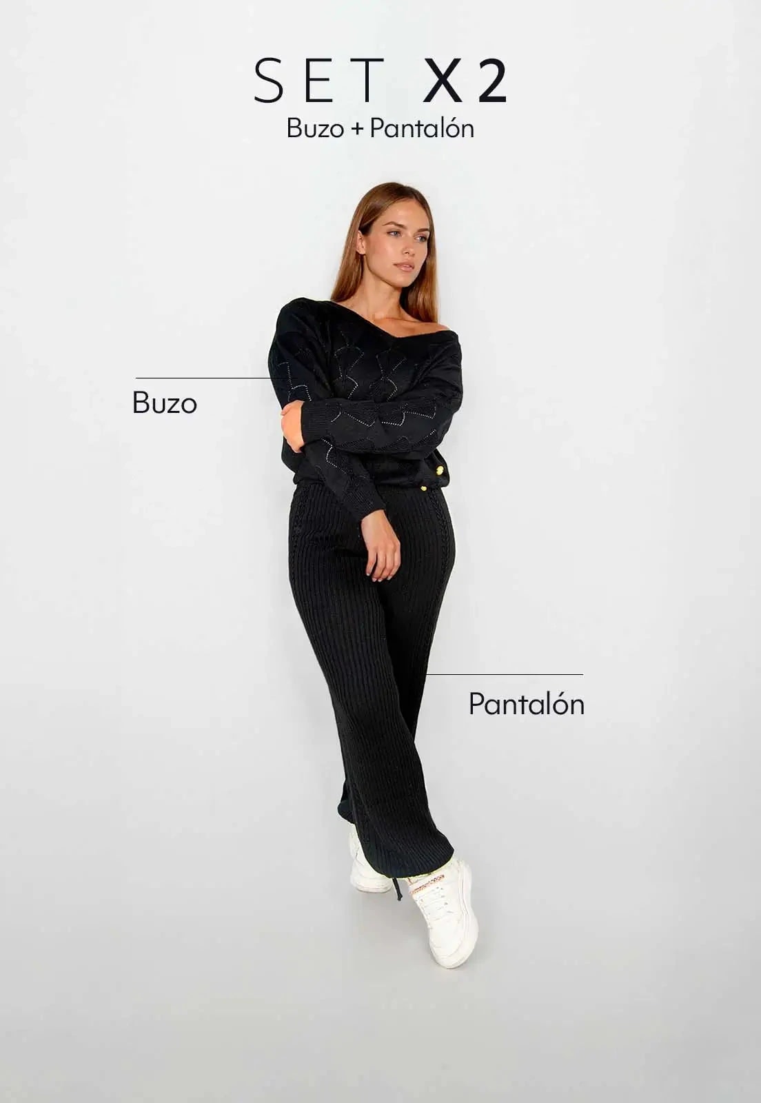 Set Buzo Hojas / Pantalón Amará - imagen 1