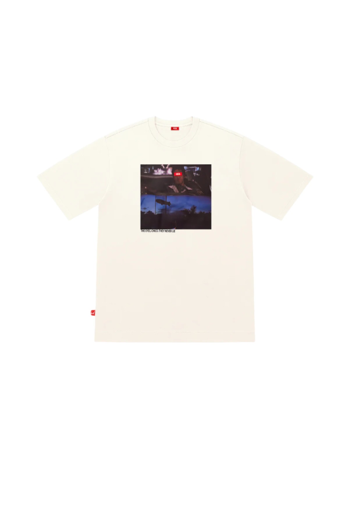CAMISETA OVERSIZE MASCULINO ALPHA MARFIL NEA - imagen 1