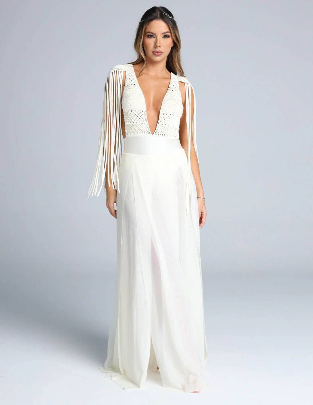 Vestido Umbra Marfil - imagen 1