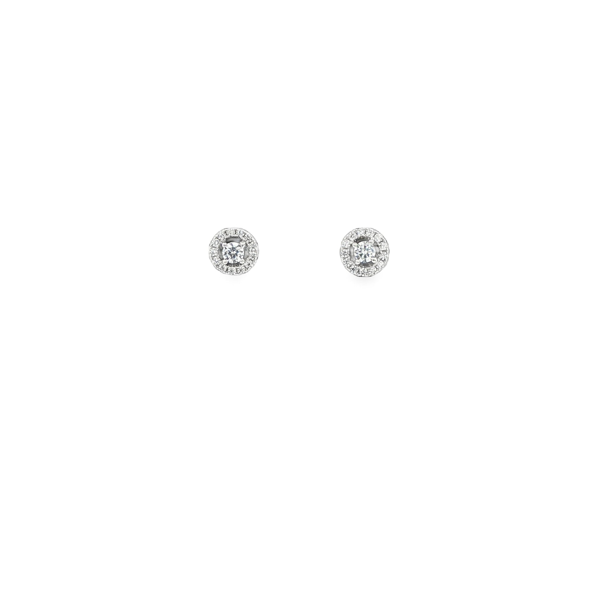Mini Halo Studs Silver - imagen 1