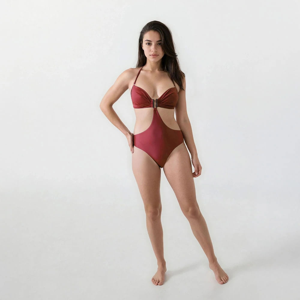 Vestido de Baño  Trikini Terracota - imagen 1