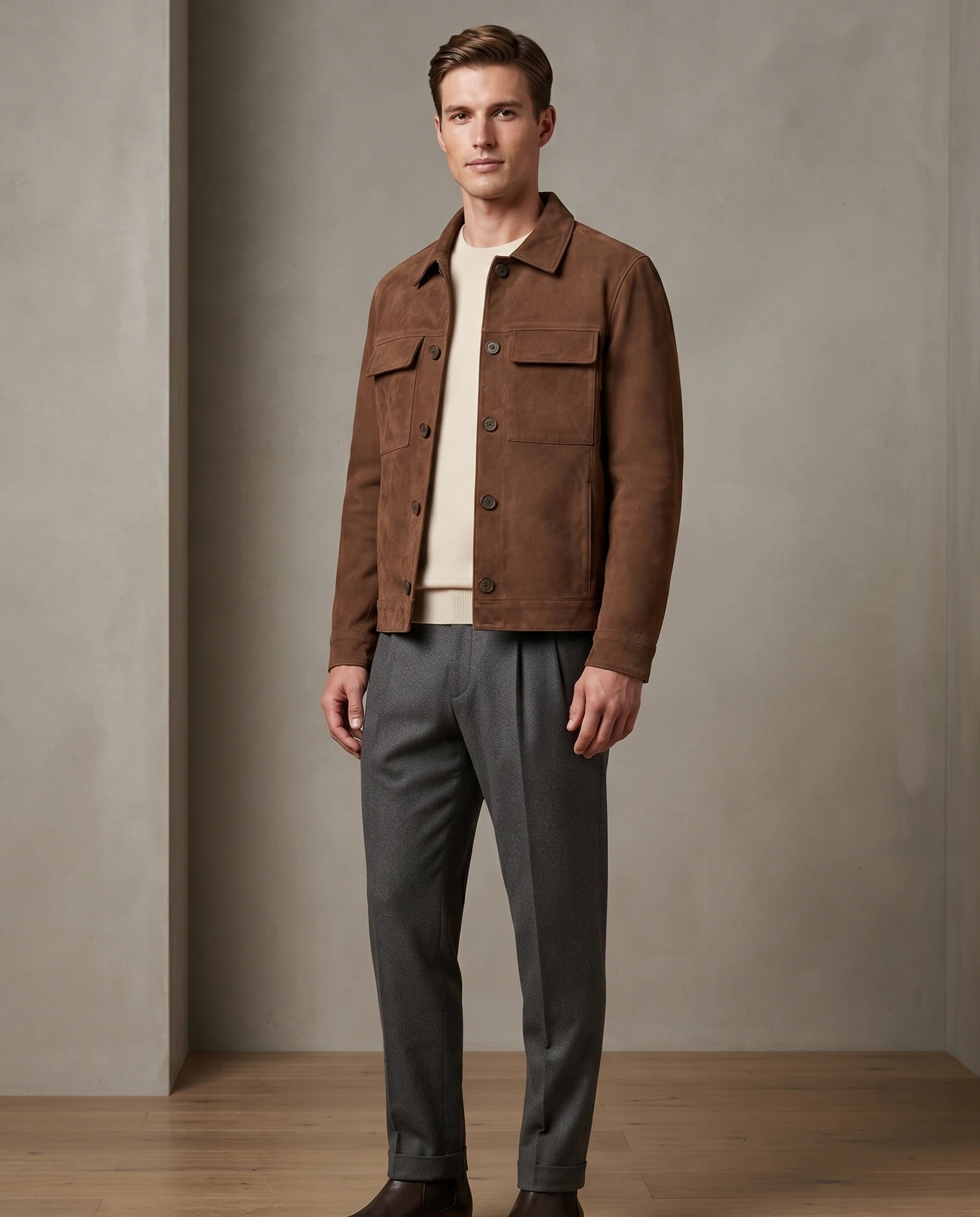 Chaqueta Botones Miel - imagen 1