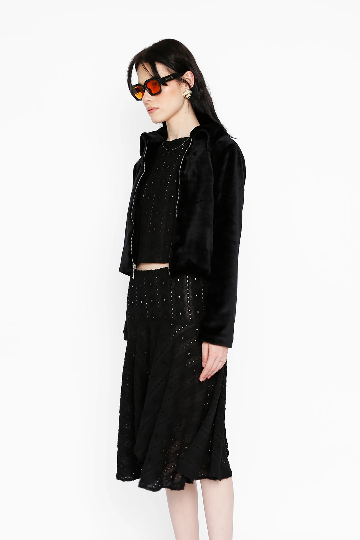 The Fuzzy Jacket in Black - imagen 1