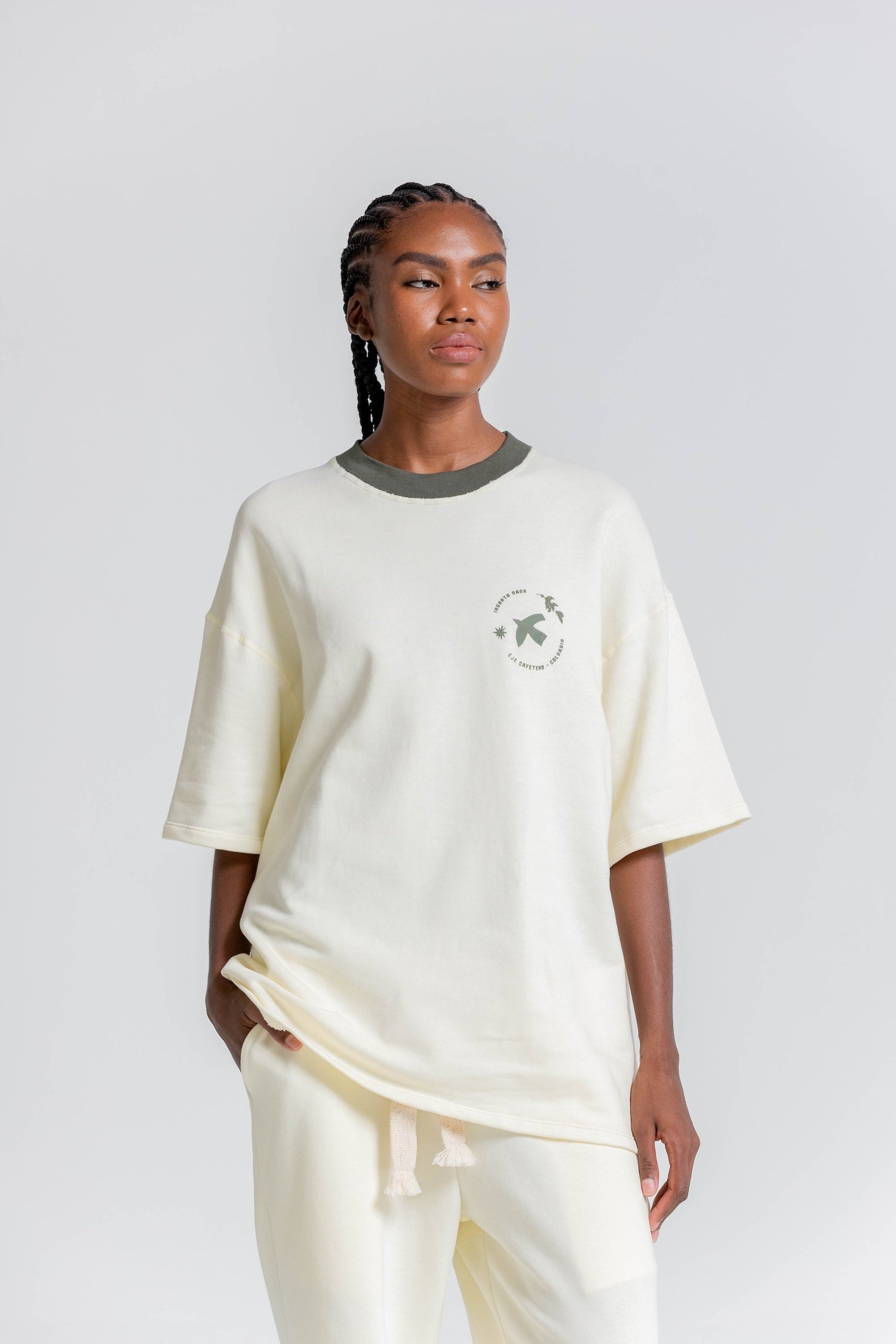 Camiseta Balsaje Estampado Verde Oliva - imagen 1