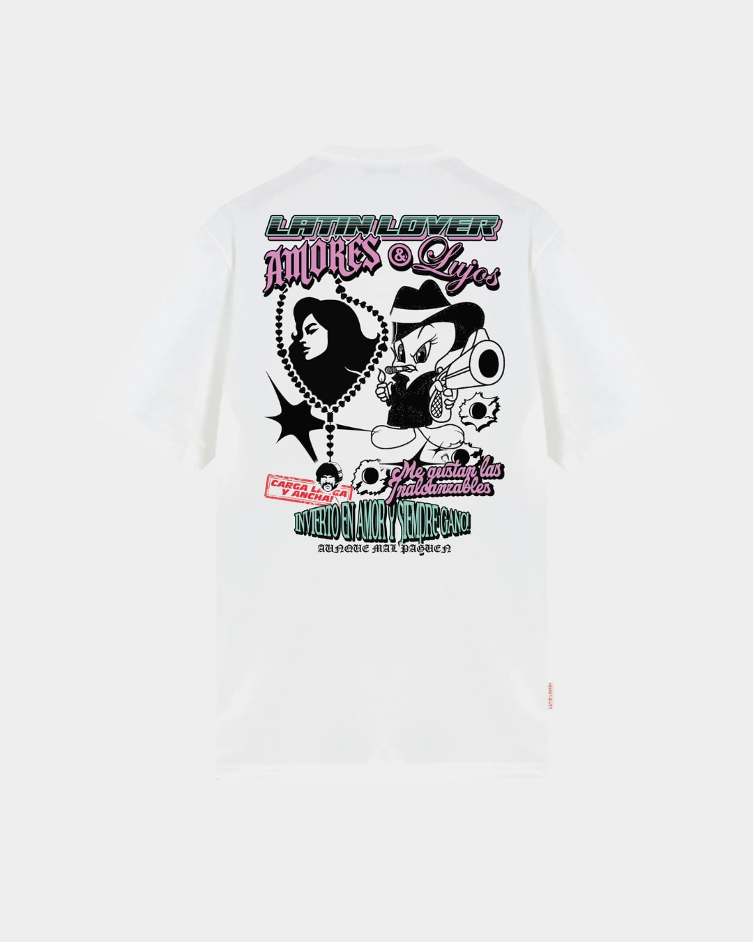 CAMISETA AMORES Y LUJOS CREMA - imagen 1