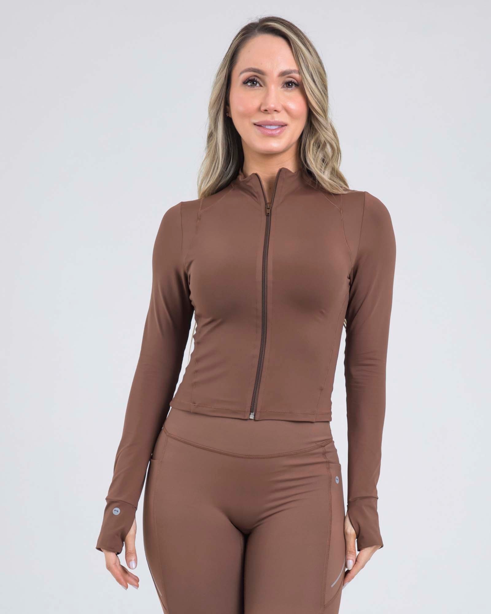 Chaqueta sculpt edge marron outdoor FIBER - imagen 1