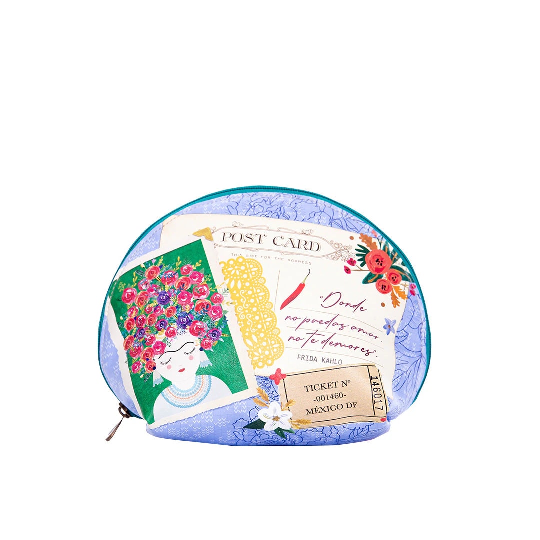 Cosmetiquera Para Mujer Dublín Con Estampado Y Pulsera Viva La Vida - imagen 1