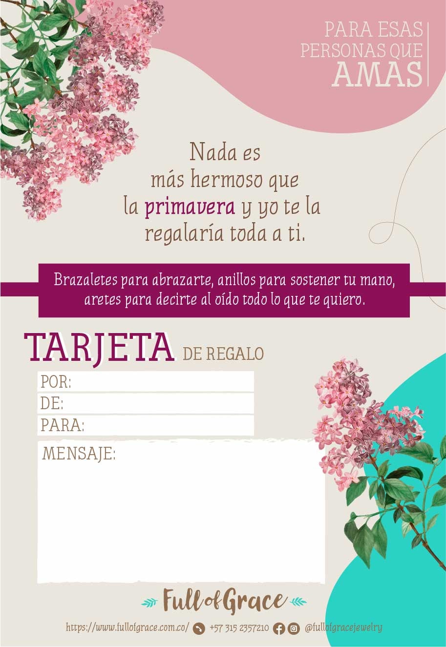Tarjeta de regalo Full Of Grace - imagen 1