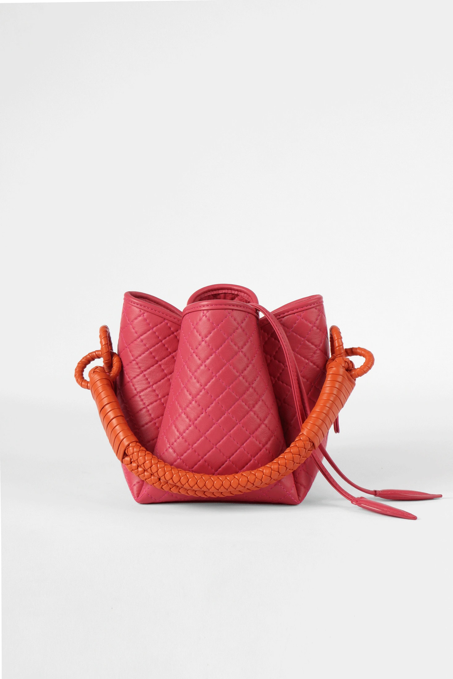 Tulip Mini Bucket Bag, Pink & Orange. - imagen 1