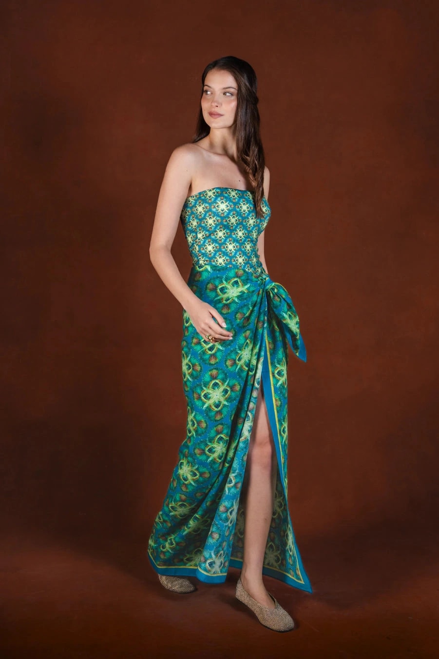 Women's Concordia long cotton sarong - imagen 1
