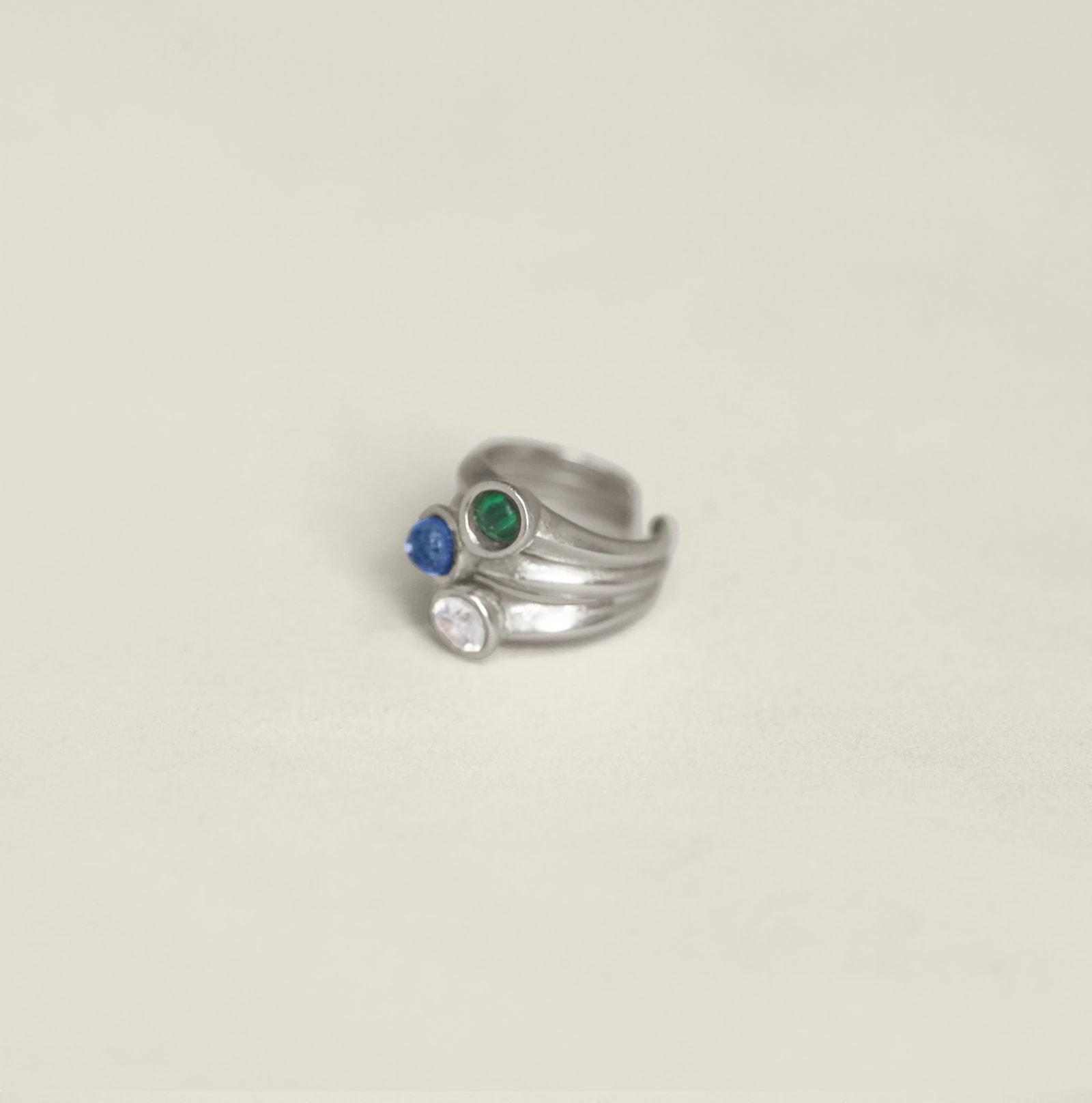 Anya Ear Cuff Ring Silver - imagen 1