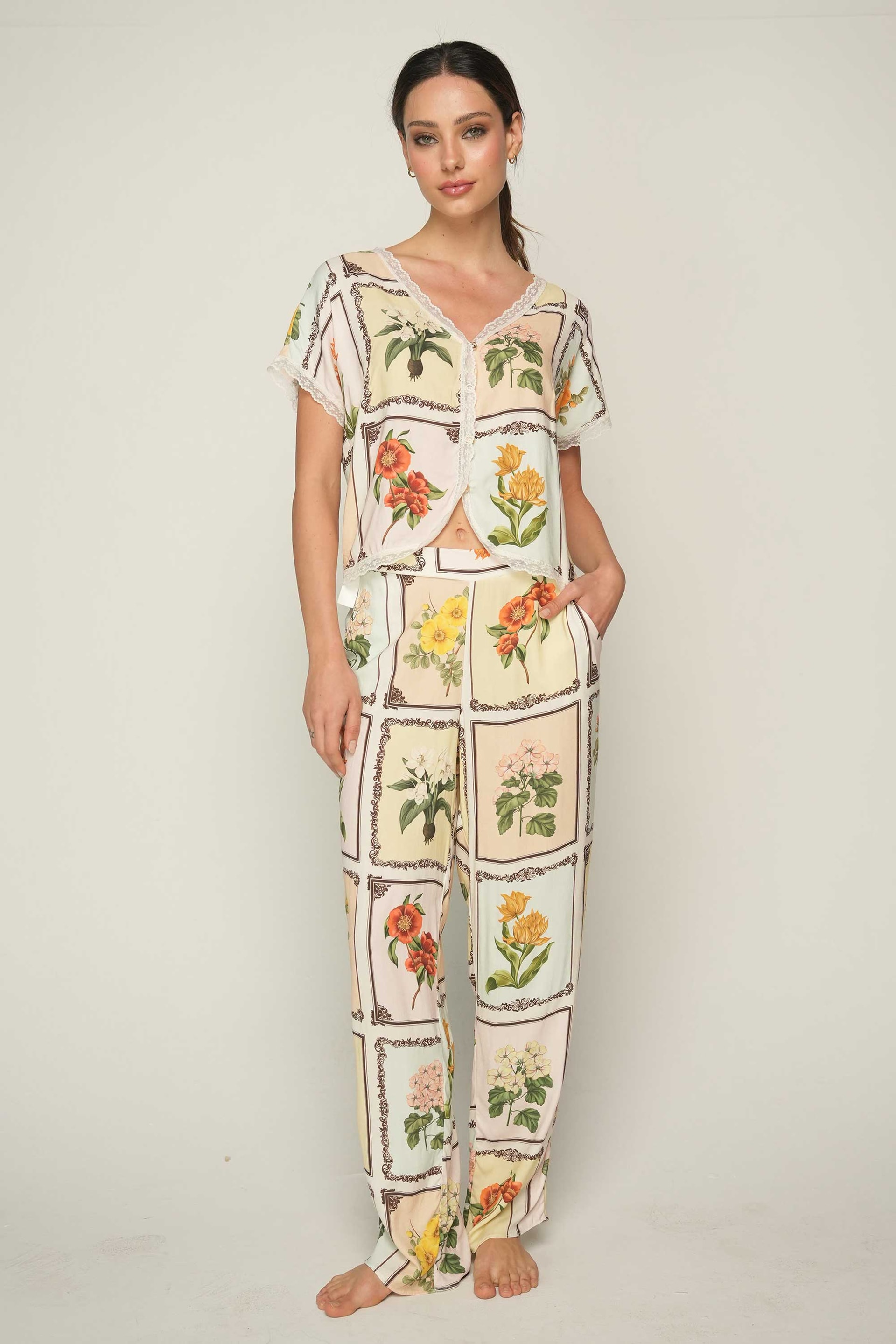 PIJAMA PANTALON MANGA CORTA ELLIPSE CONTINUIDAD - imagen 1