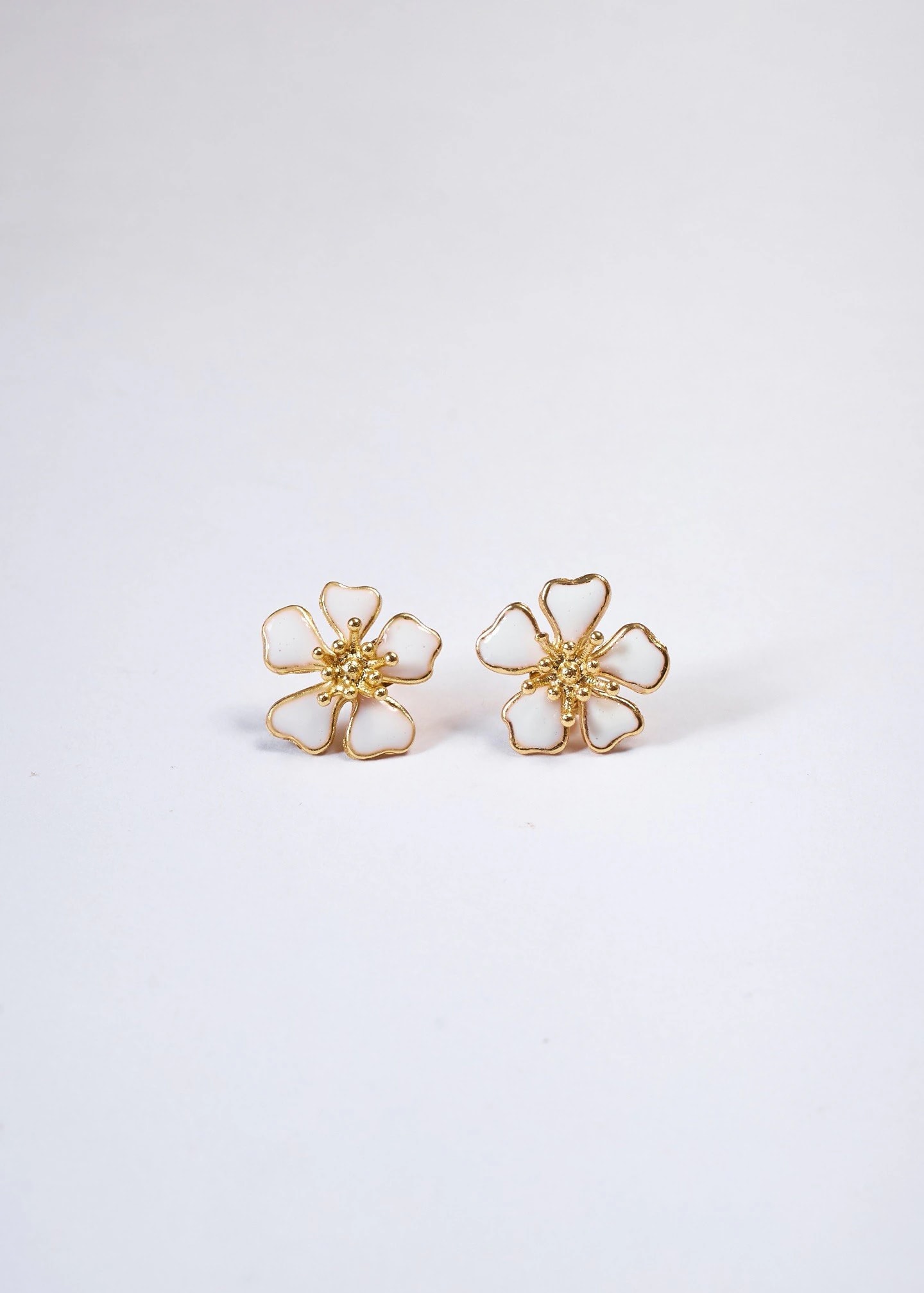 Aretes Aurora Mini Blanco - imagen 1