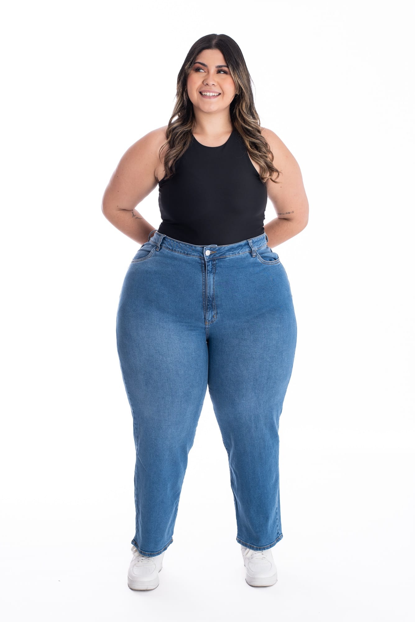 Jean Girlfriend Azul Medio 331 - imagen 1