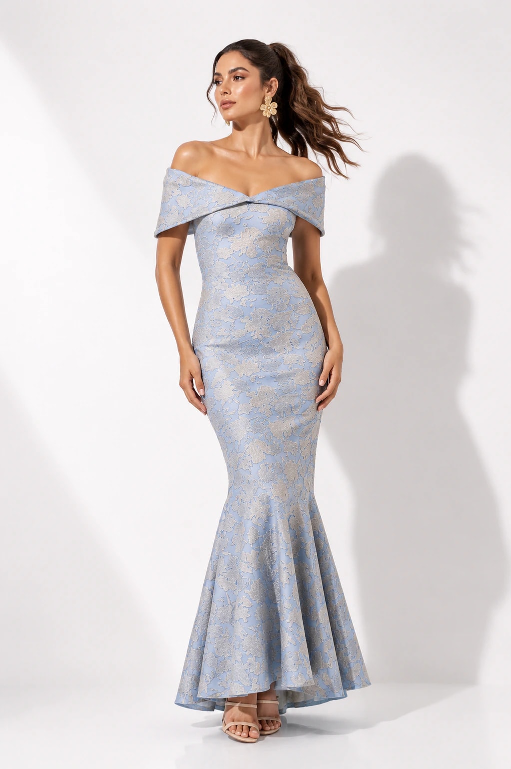 Vestido Sabina Ii Estampado Azul - imagen 1