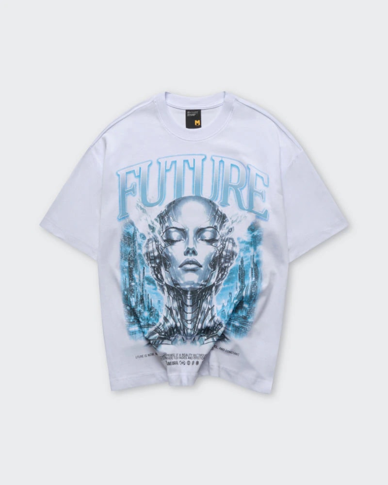 Camiseta Blanca Oversize Future - imagen 1