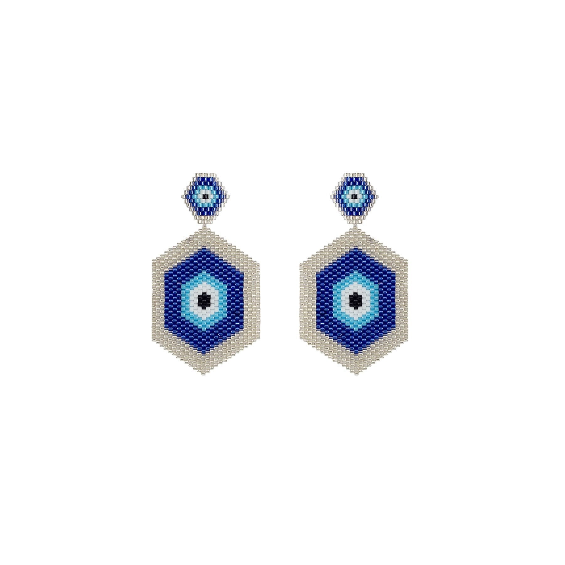 Aretes Aforismo Mar Plateado - imagen 1