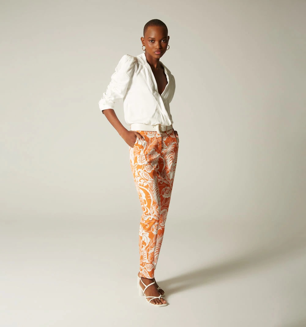 Pantalon chino con correa - imagen 1