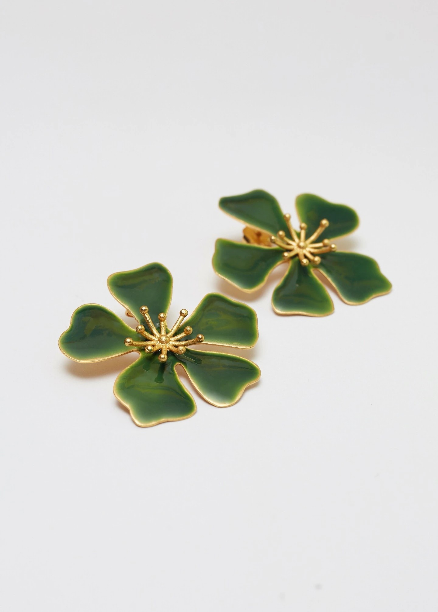 Aretes Aurora maxi Verde - imagen 1