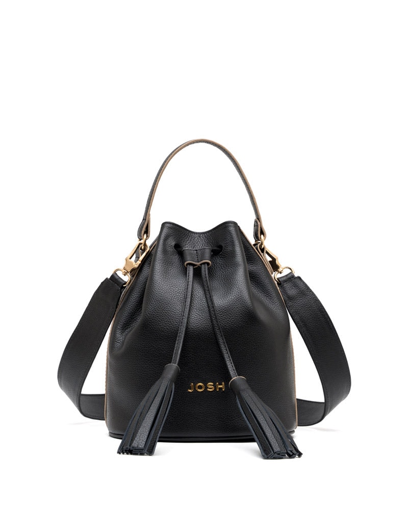 Bolso manos libres para dama en cuero con contraste REF P2914 - imagen 1