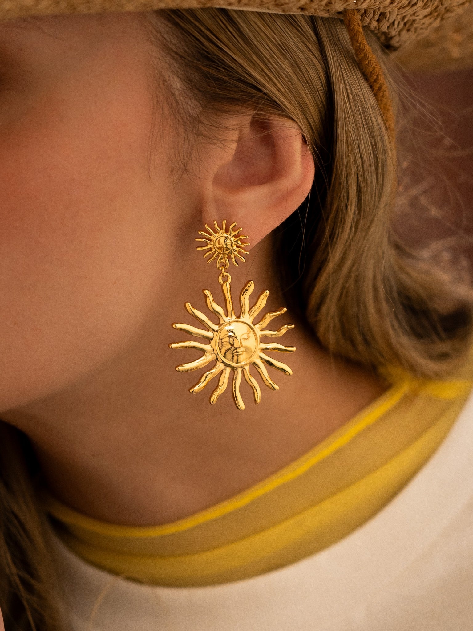 Aretes Maxi Duo Sol - imagen 1