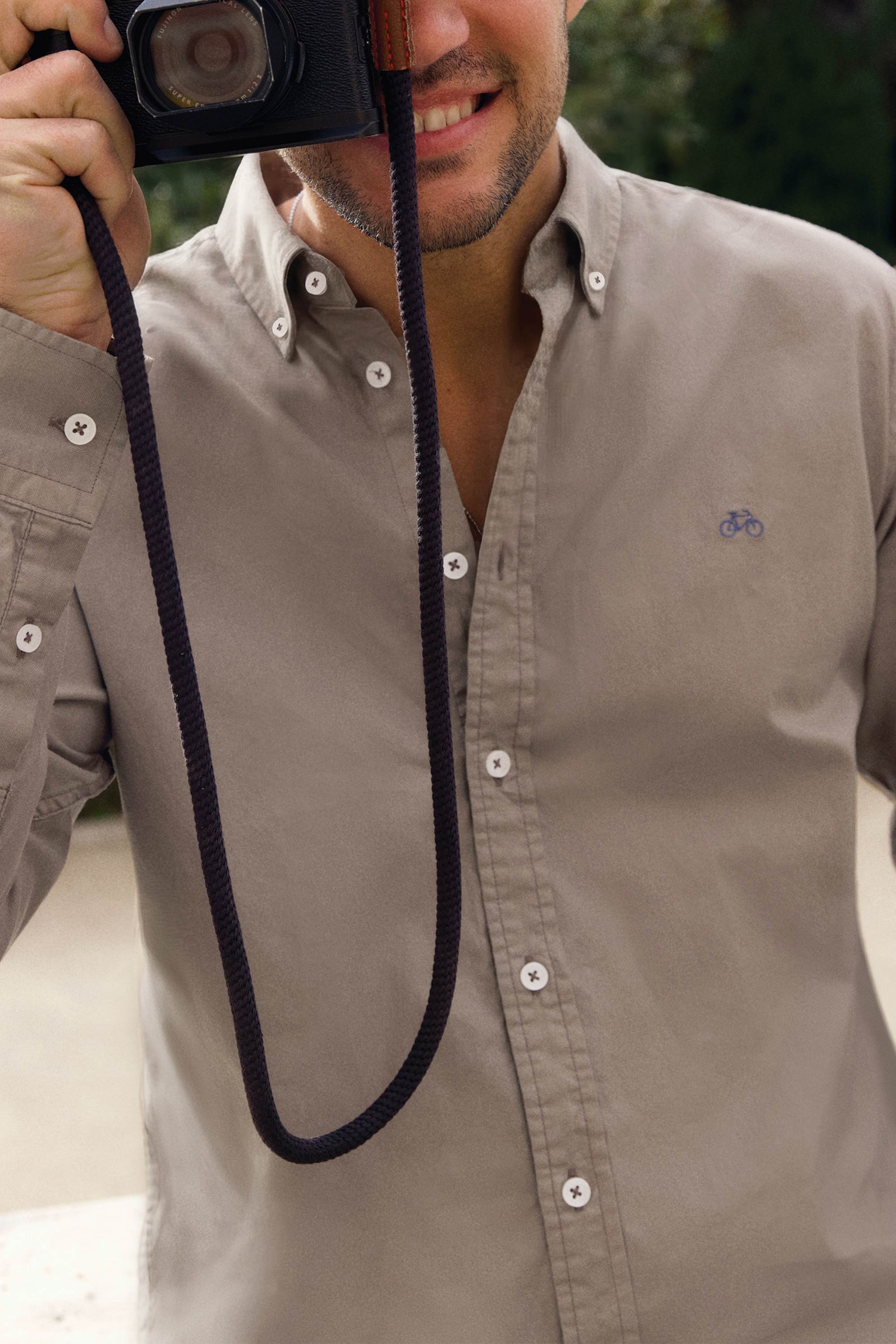 CAMISA OXFORD KHAKI - imagen 1