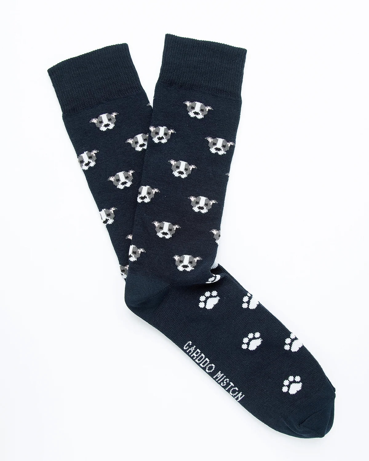 Medias Algodón Estampado Perros - Fondo Azul - imagen 1