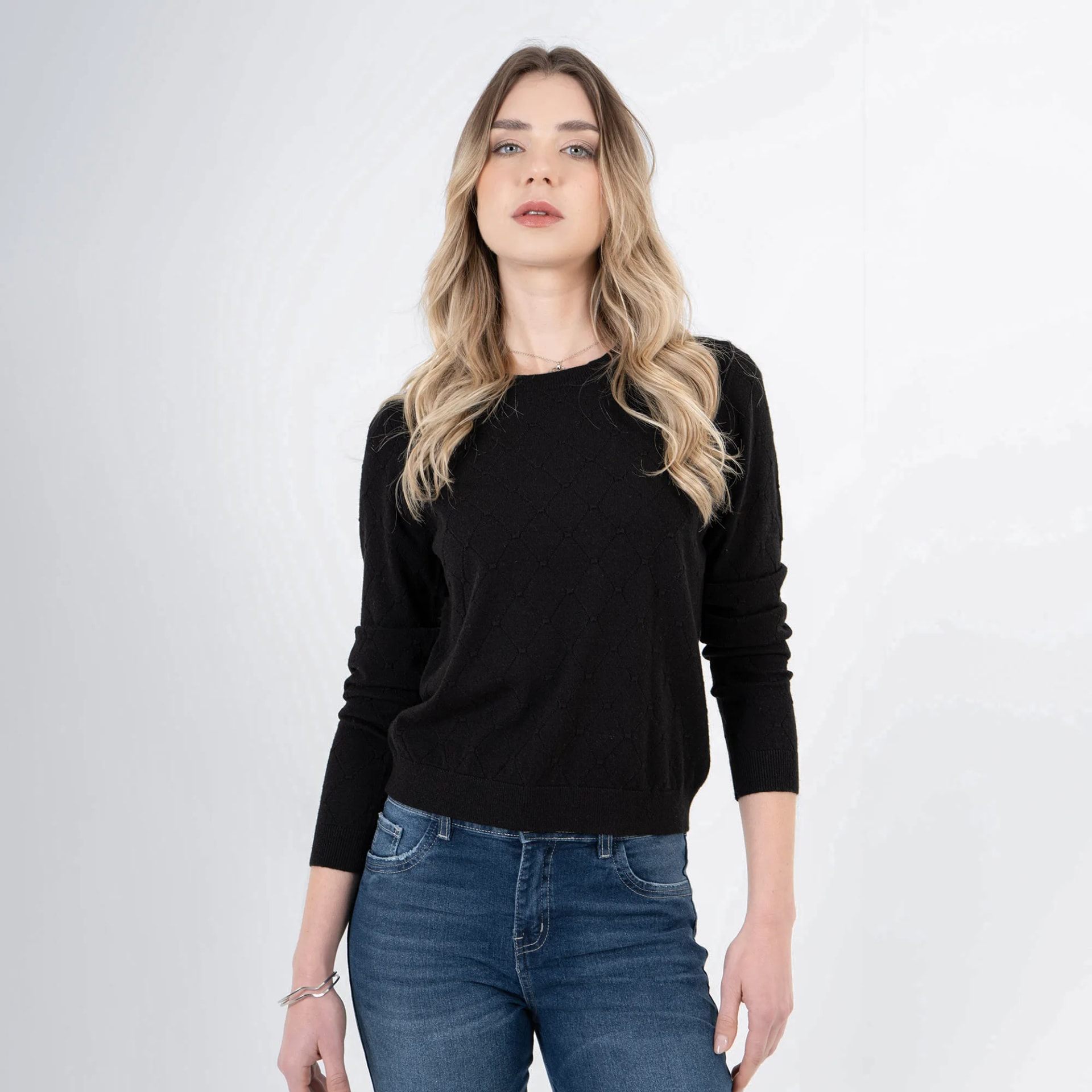 Sweater Cuello Redondo Manga Larga - imagen 1