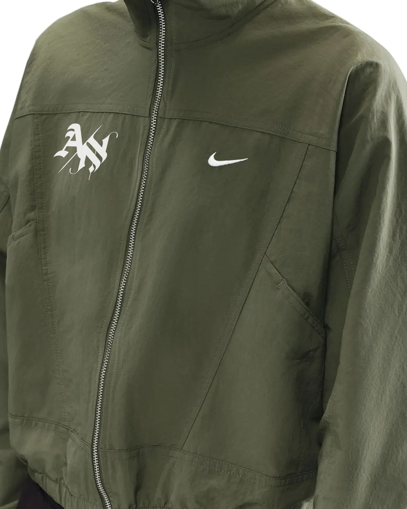 CHAQUETA CROP VERDE MUJER NIKE - imagen 1