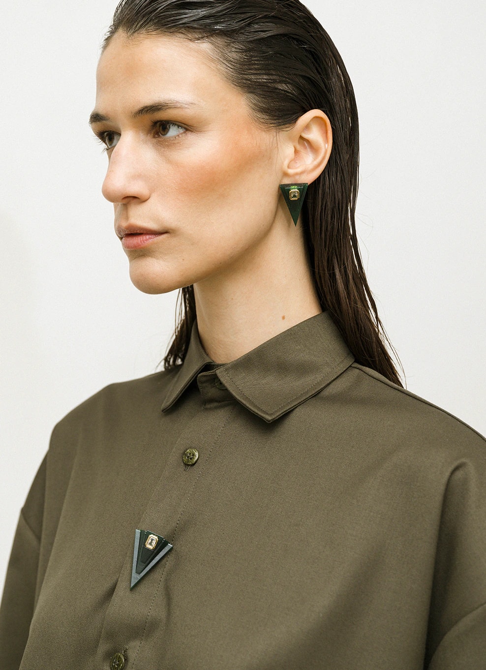 JVxTH - S GREEN EARRINGS - imagen 1