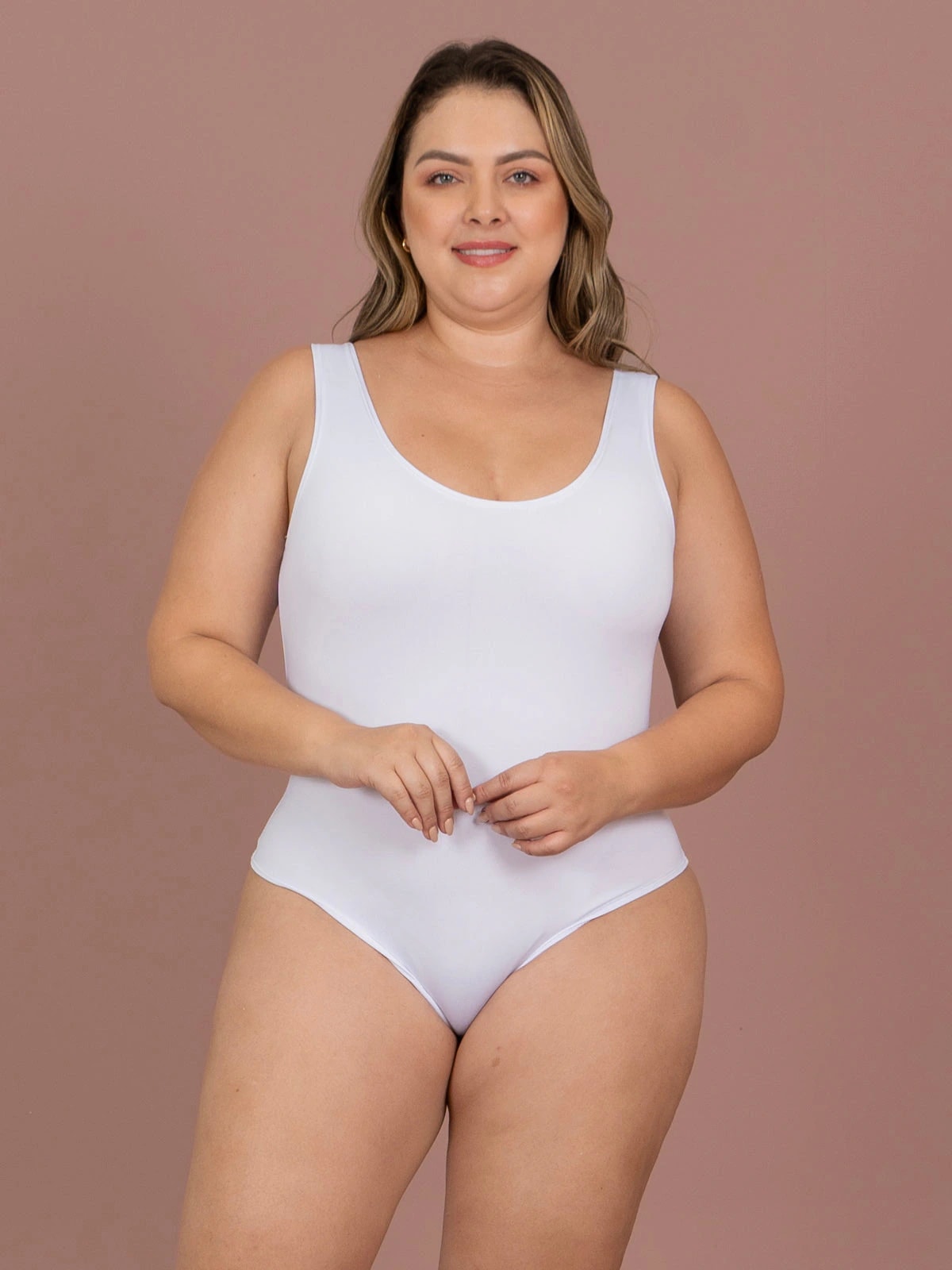 Body dama blanco talla plus - imagen 1