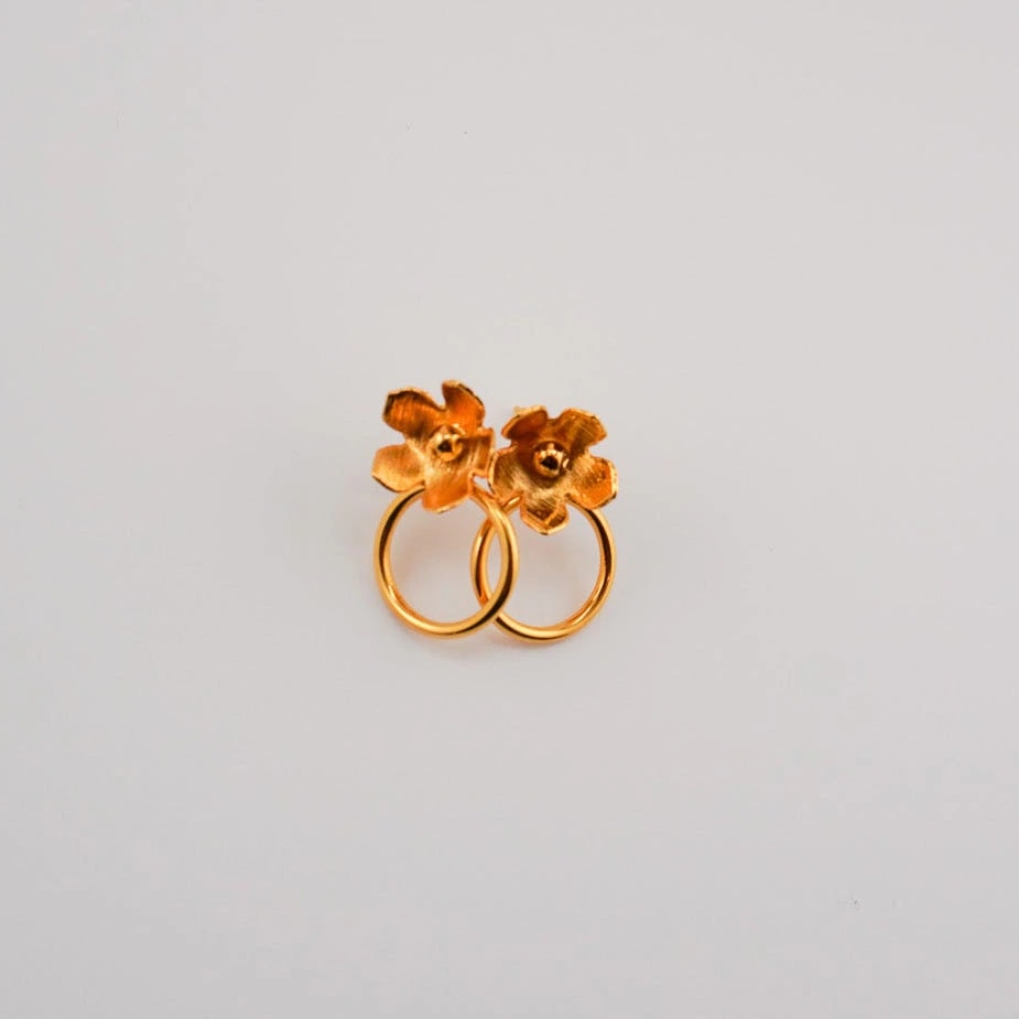 Flower Duo Studs - imagen 1