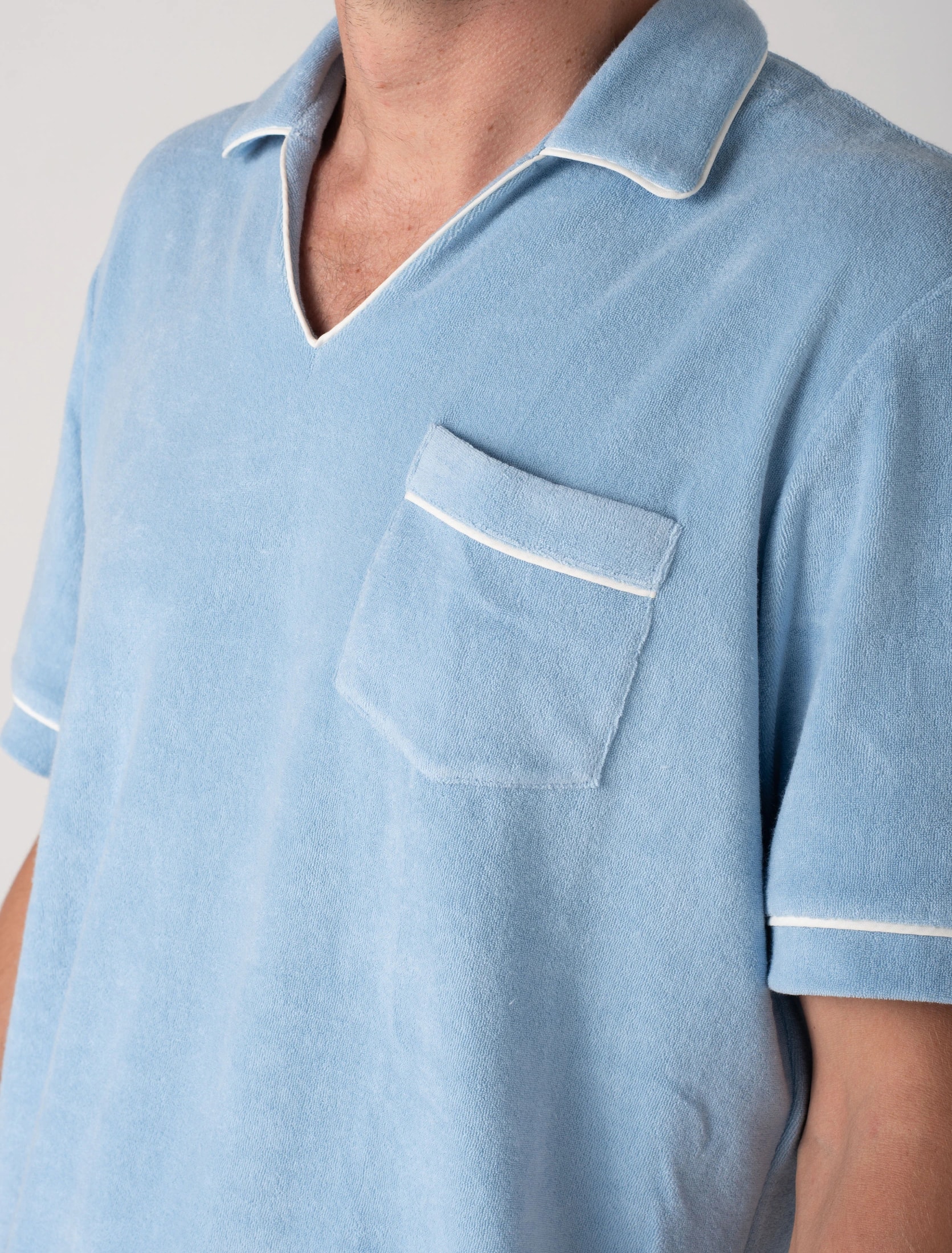 Sicilia Blue Riviera Toweling - imagen 1