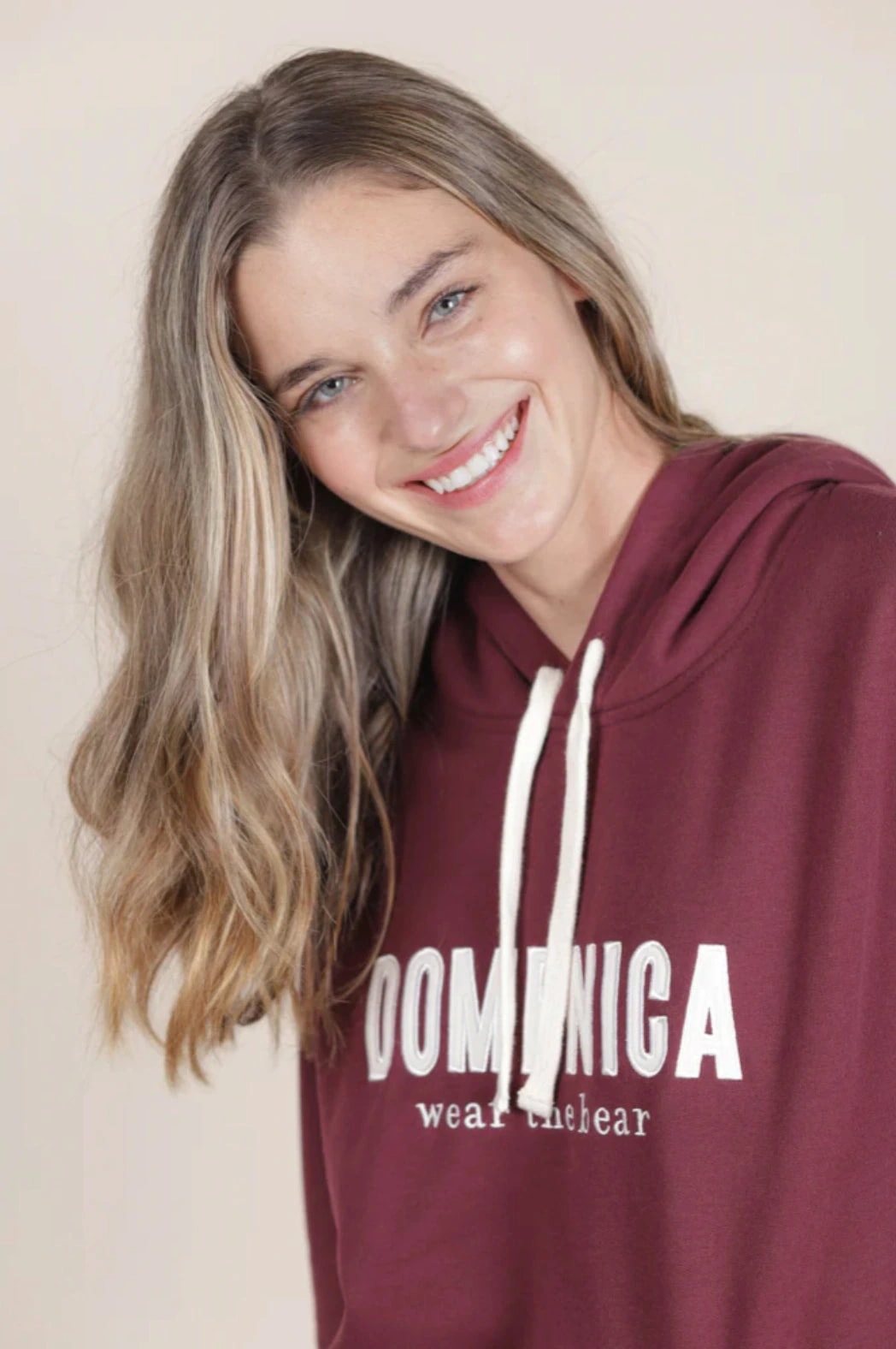 HOODIE DOMENICA VINOTINTO - UNISEX - imagen 1