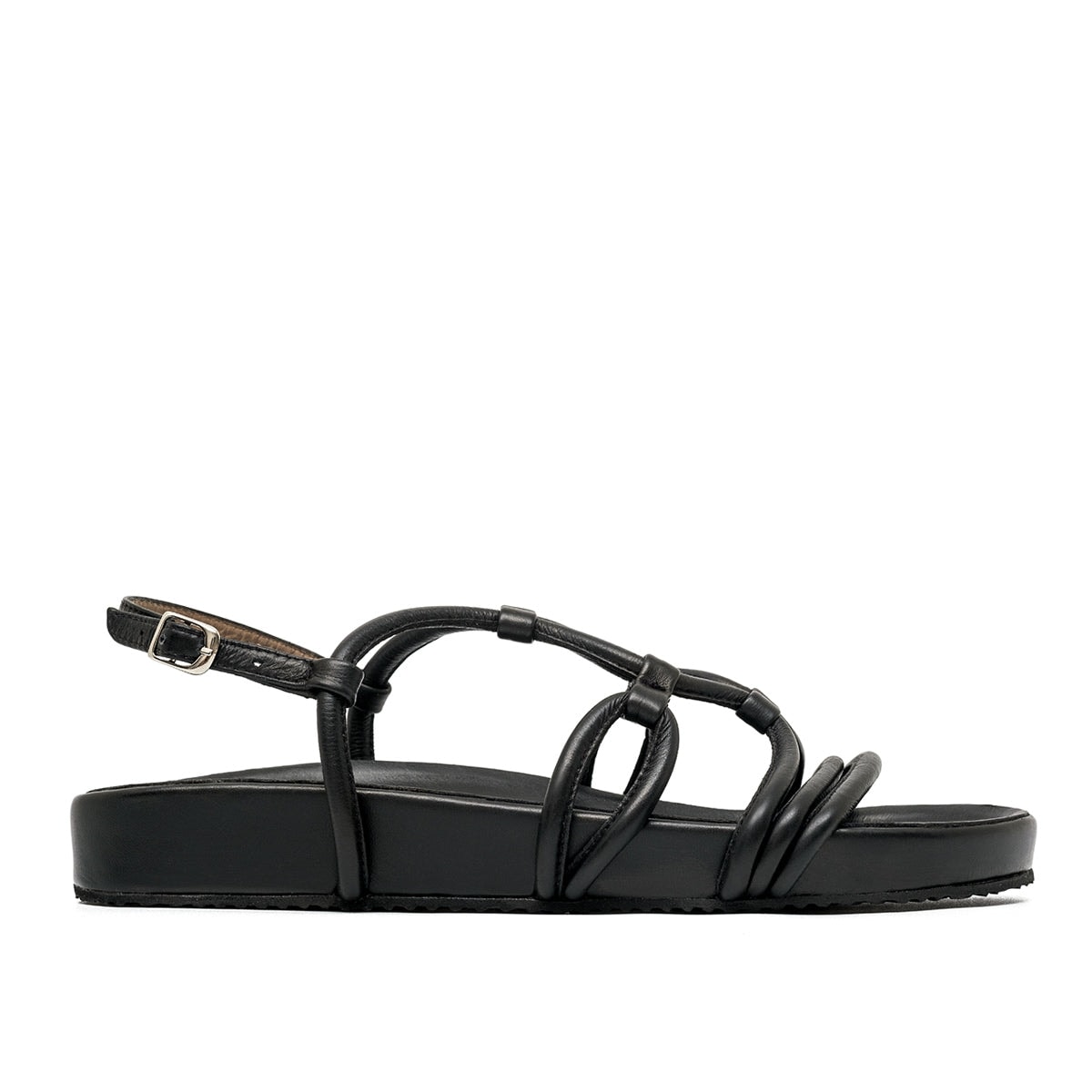FLORA BLACK SANDALS - imagen 1