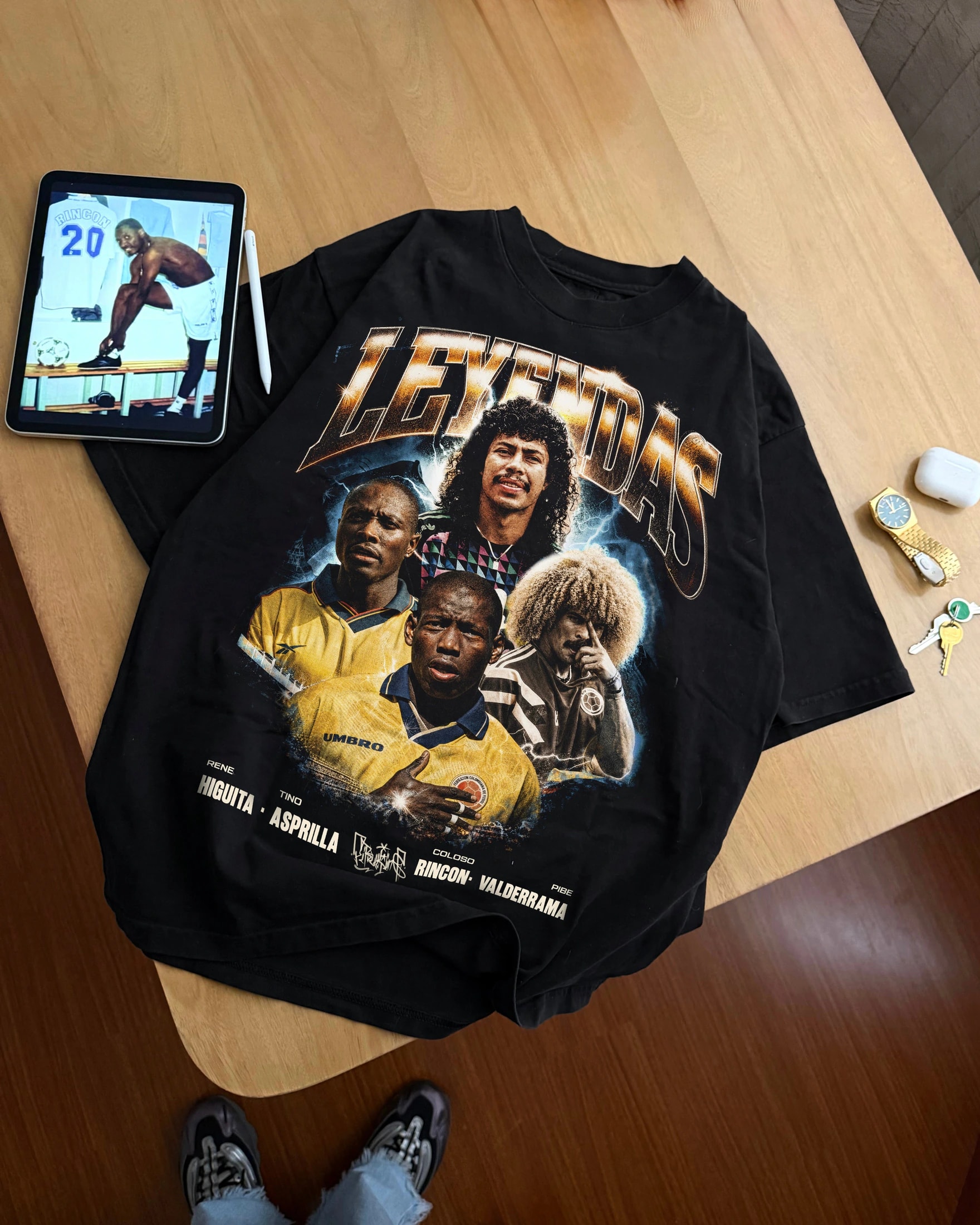 CAMISETA OVERSIZE LEYENDAS COLOMBIA - imagen 1