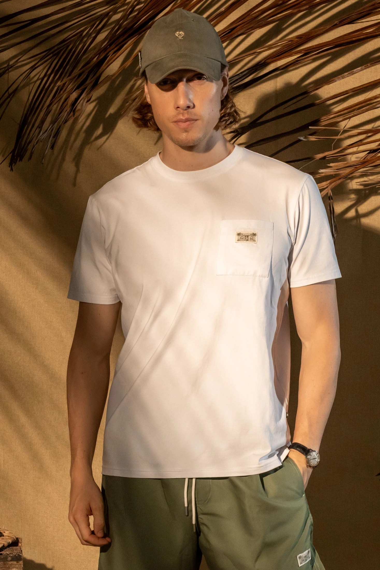 Camiseta Blanca Bolsillo Surf - imagen 1