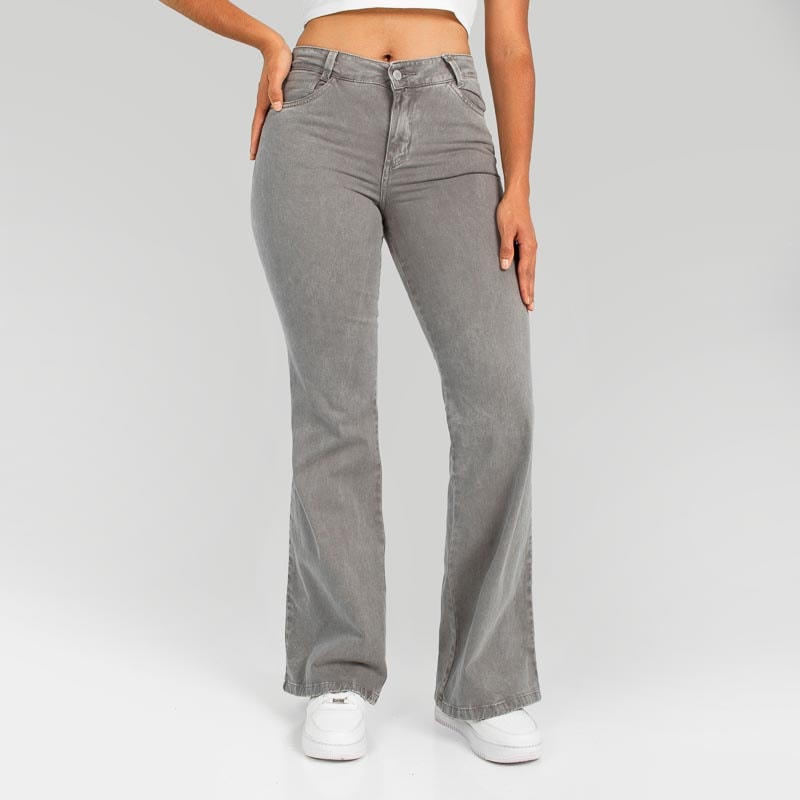 Pantalòn Drill Axspen Flare Ax-2651 gris - imagen 1