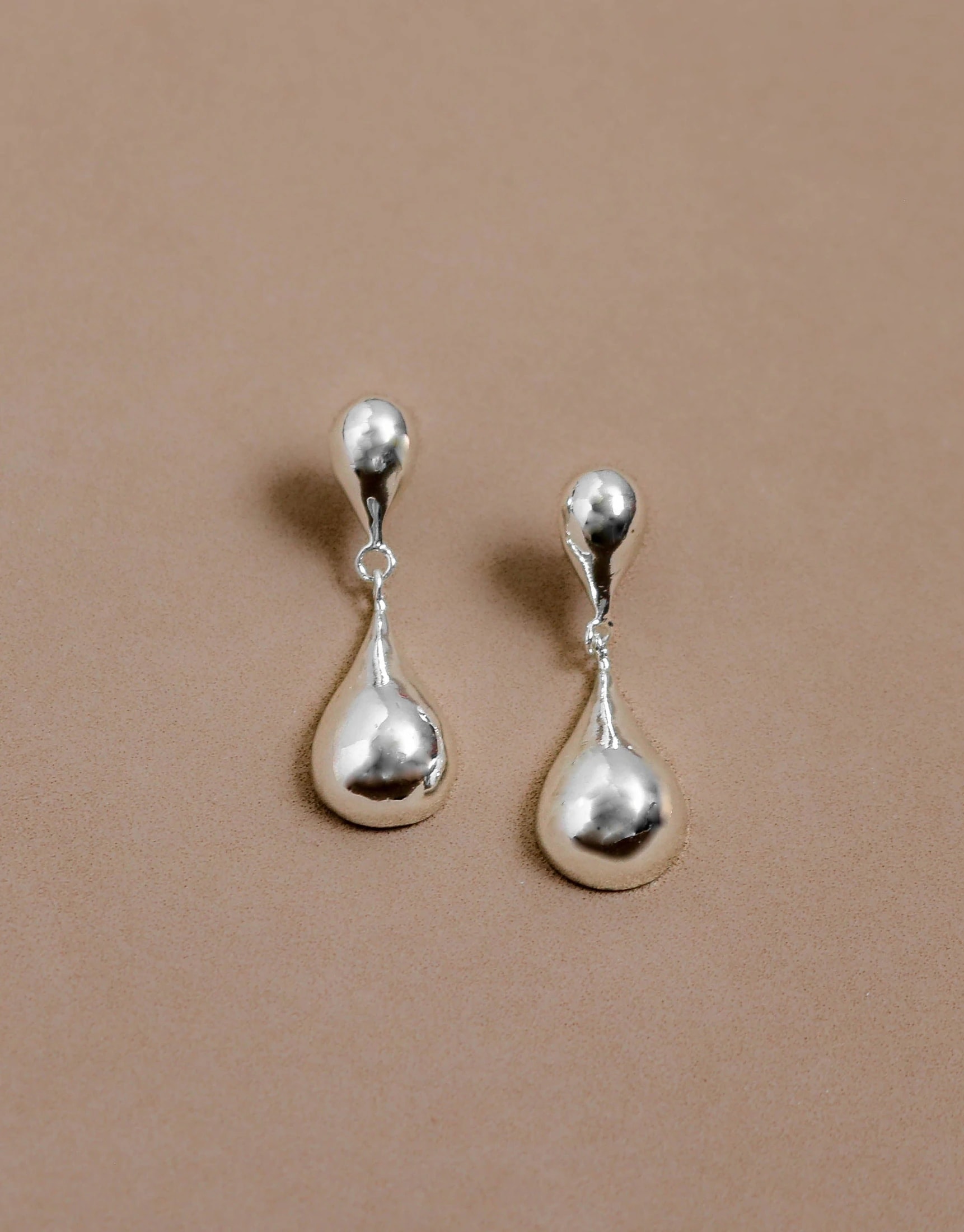 Aretes Rain Drops | Plateado - imagen 1