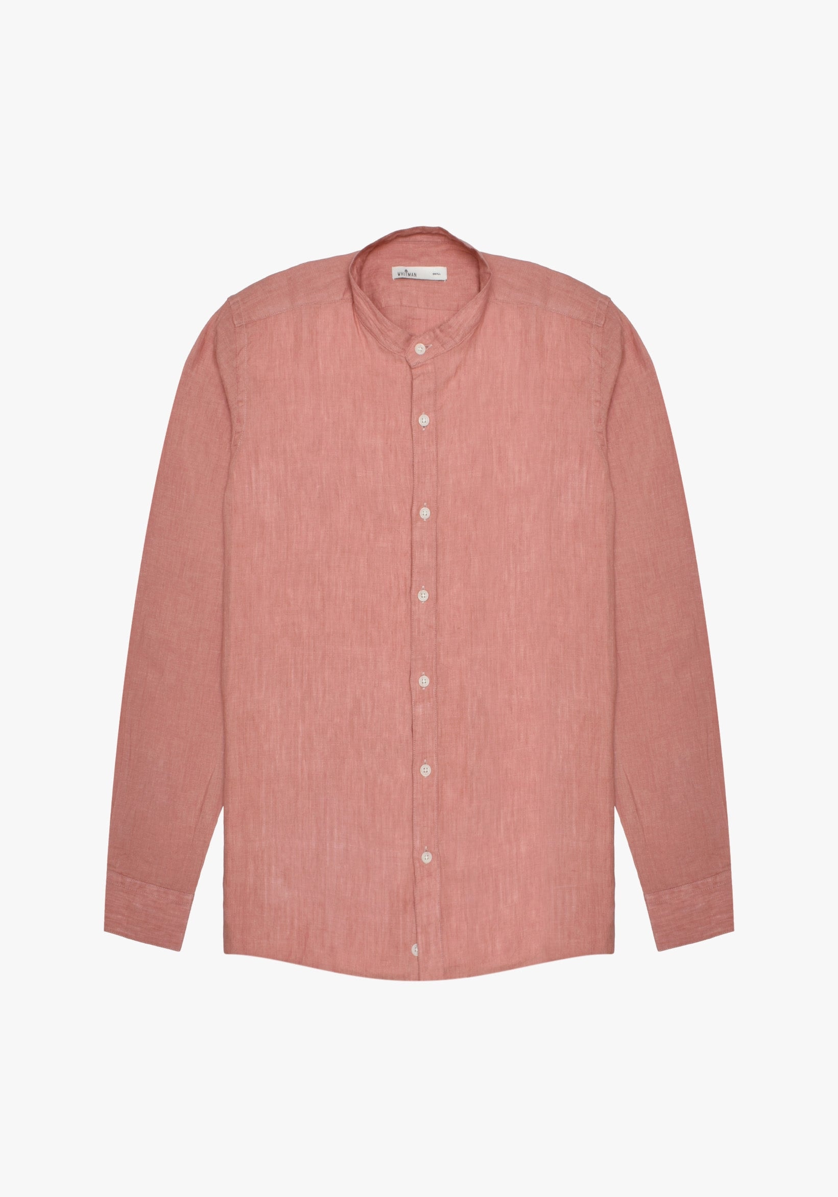 Camisa Lino Cuello Nerú Salmón - imagen 1