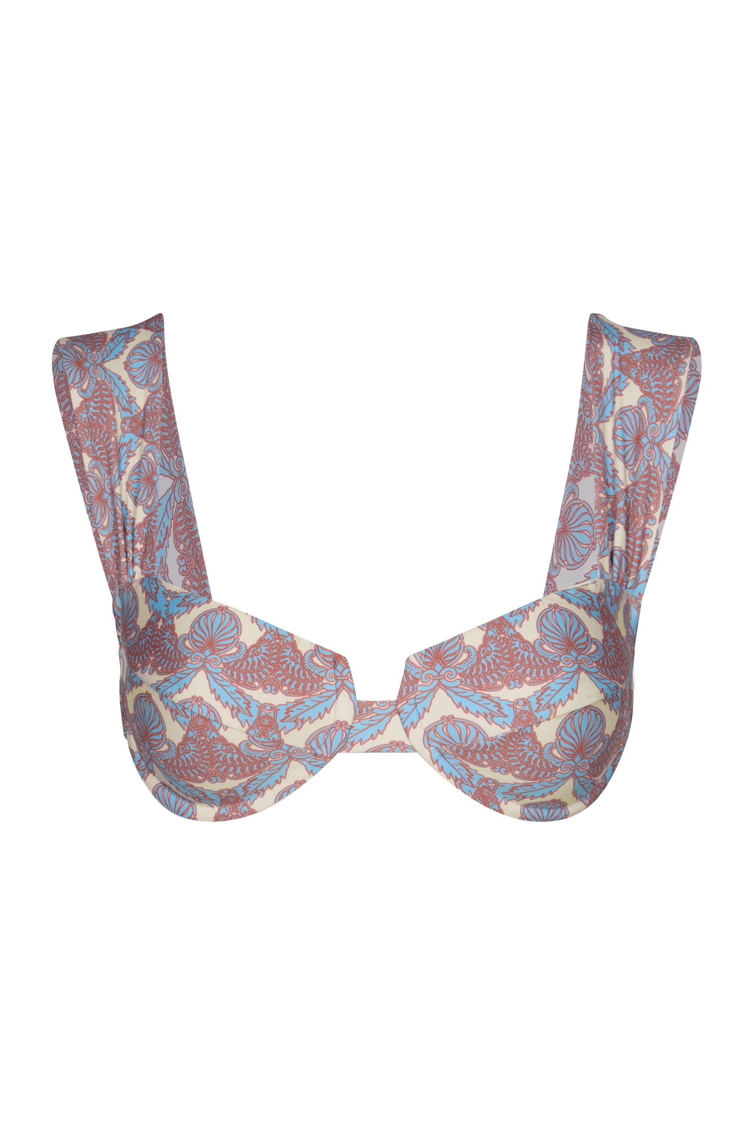 Sabina Top / Sky Blue Ornaments - Ivory - imagen 1