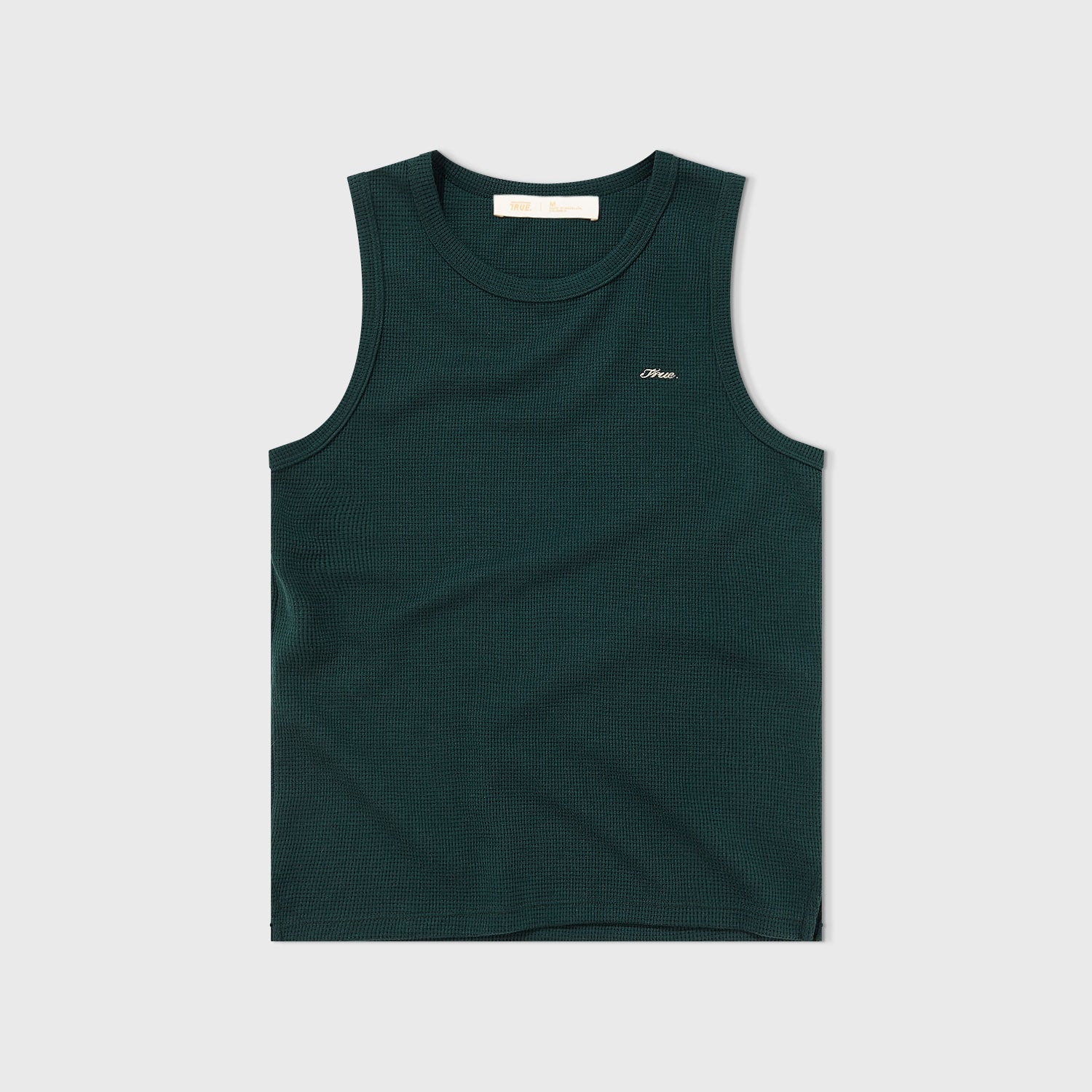 Textured Sleeveless T-Shirt - Pine Green - imagen 1