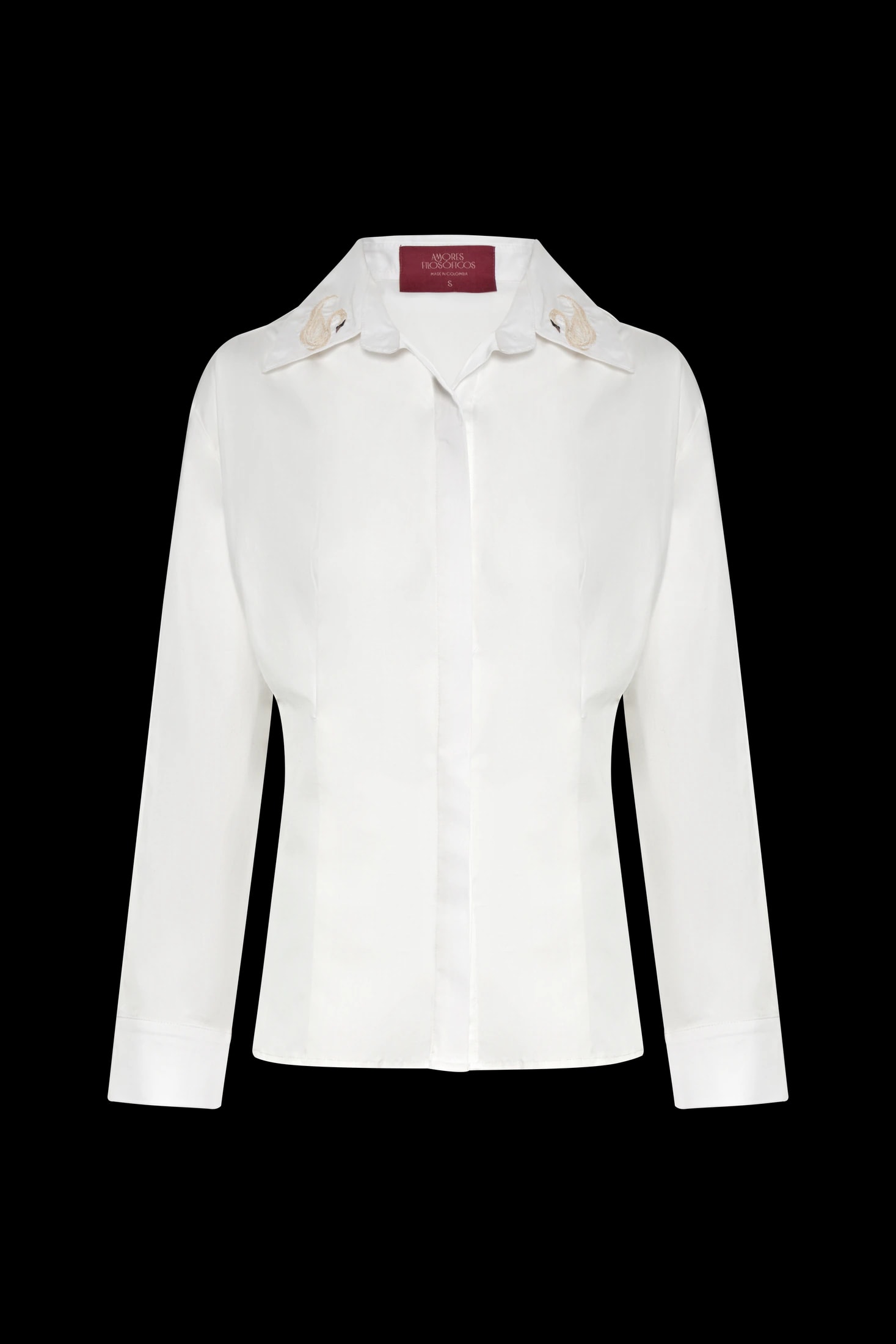 SWAN BLACK BLOUSE - imagen 1