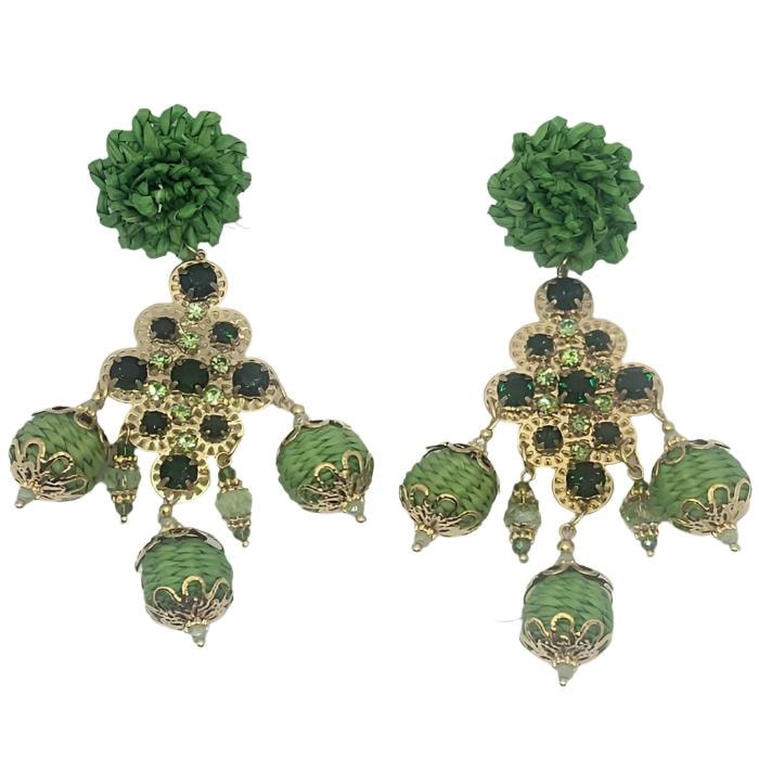 Green Genesis Earrings - imagen 1