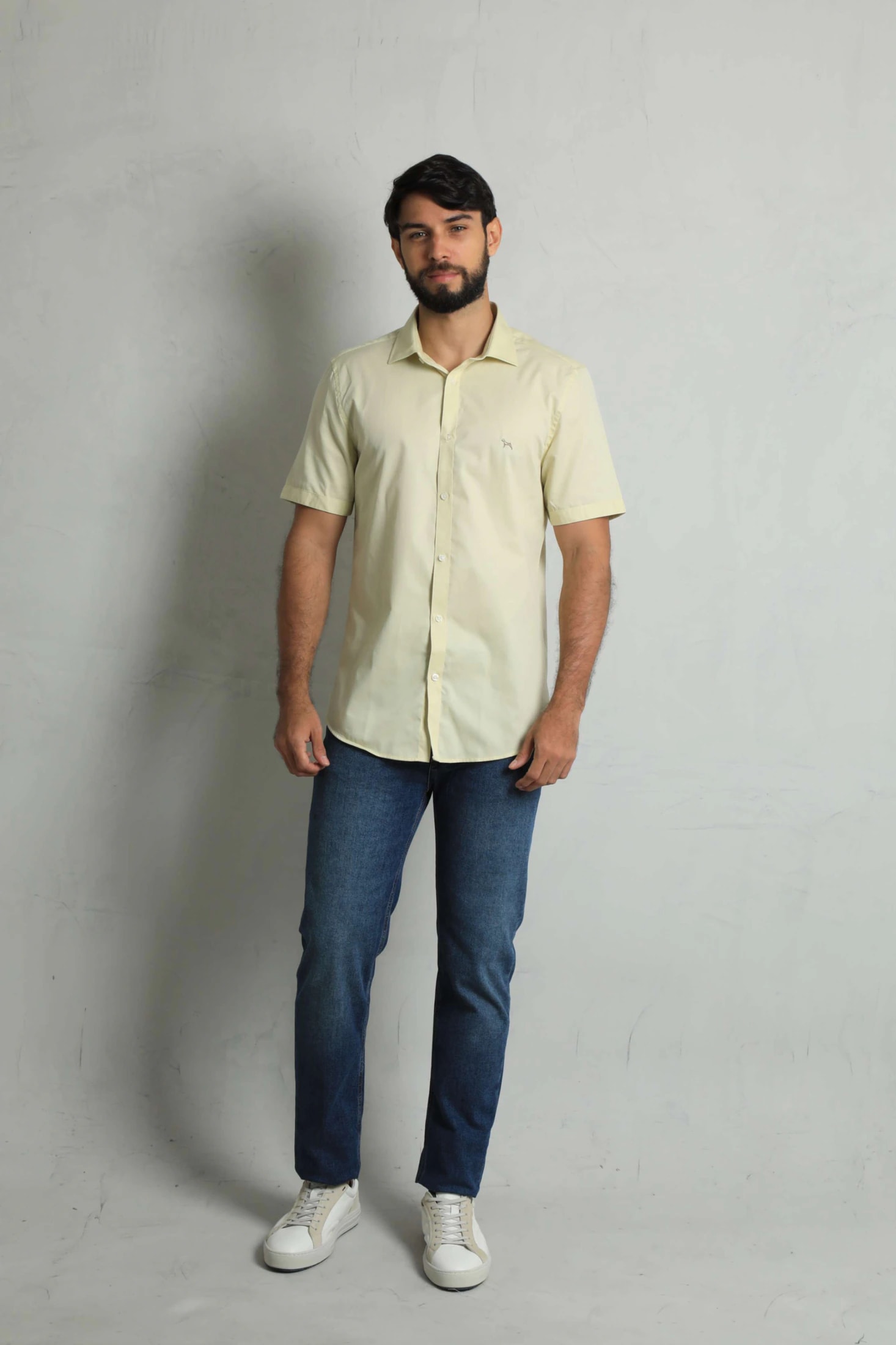 Camisa Manga Corta Amarillo - imagen 1