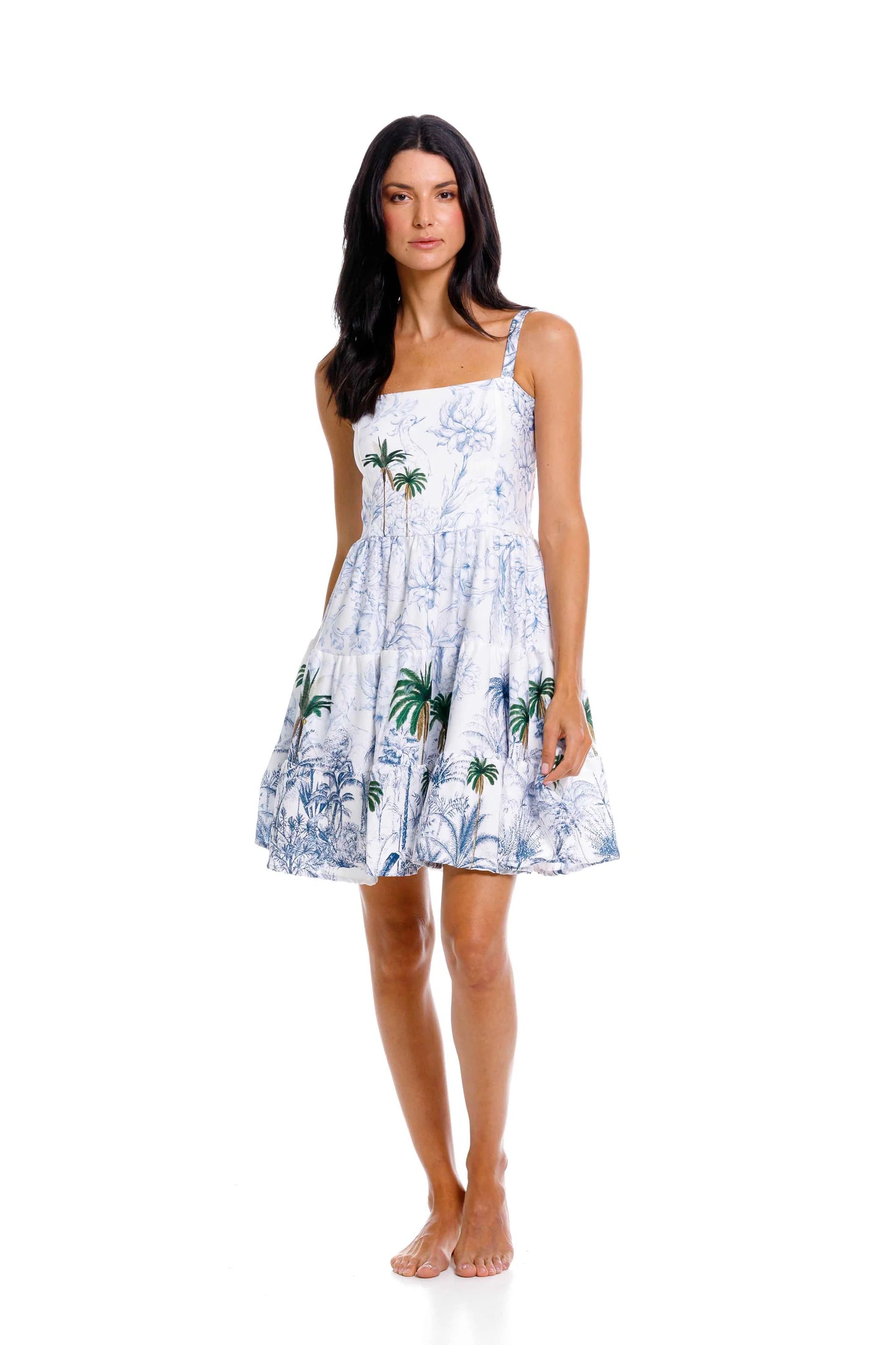 Vestido Corto Jardinero Selva - imagen 1