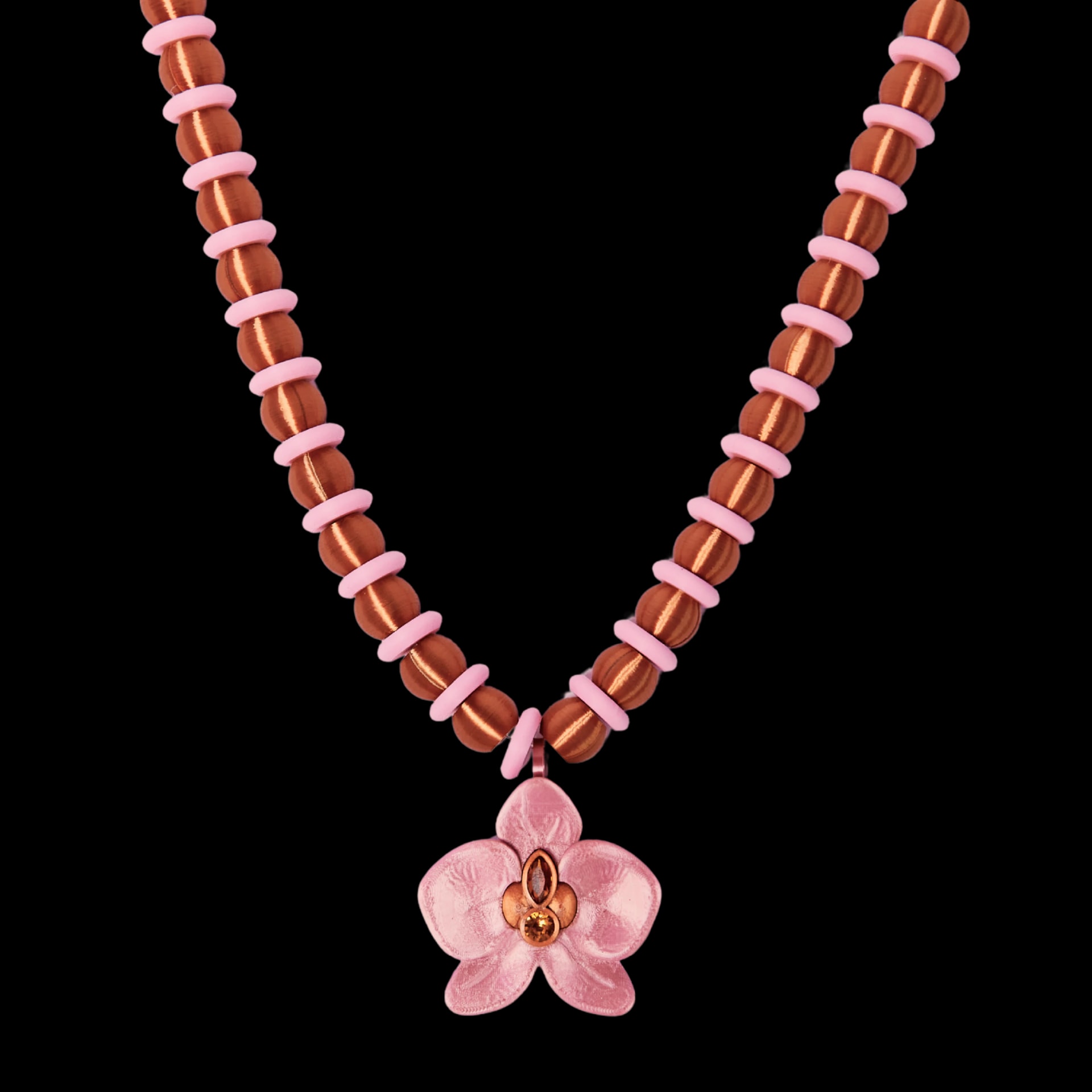 COLLAR CHUNKY ORQUÍDEA - imagen 1