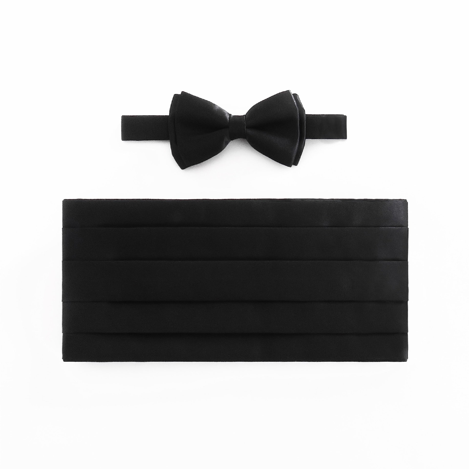 Juego de Corbatín y faja / Negro - imagen 1