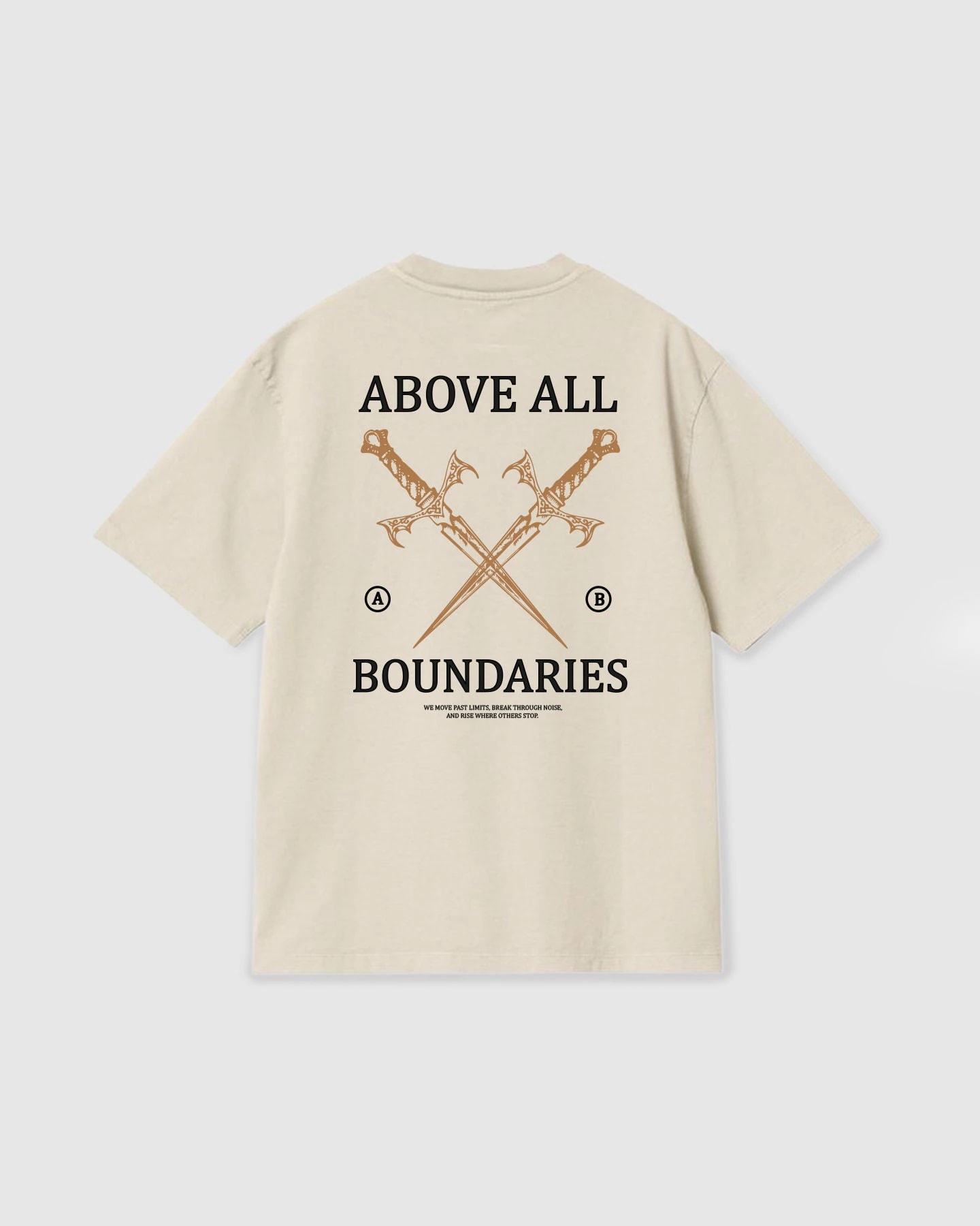 Oversized T Shirt Boundaries Vanilla - imagen 1