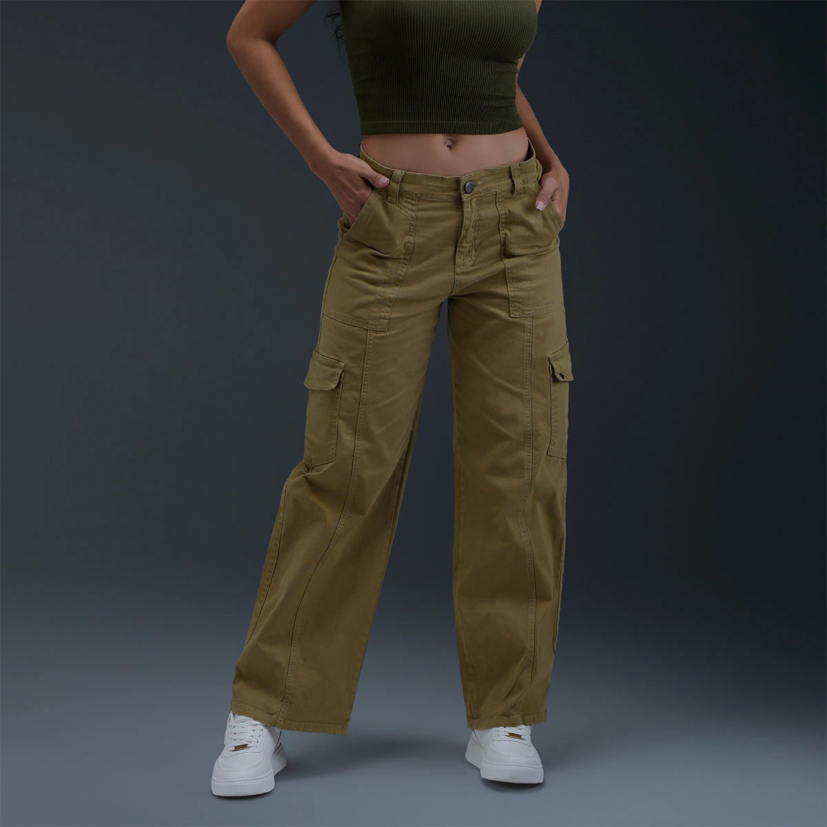Jeans Beige Mujer - imagen 1